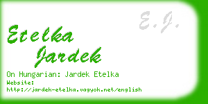 etelka jardek business card